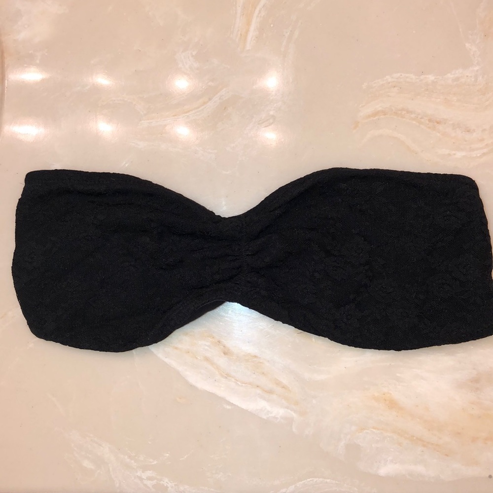 black lace bandeau